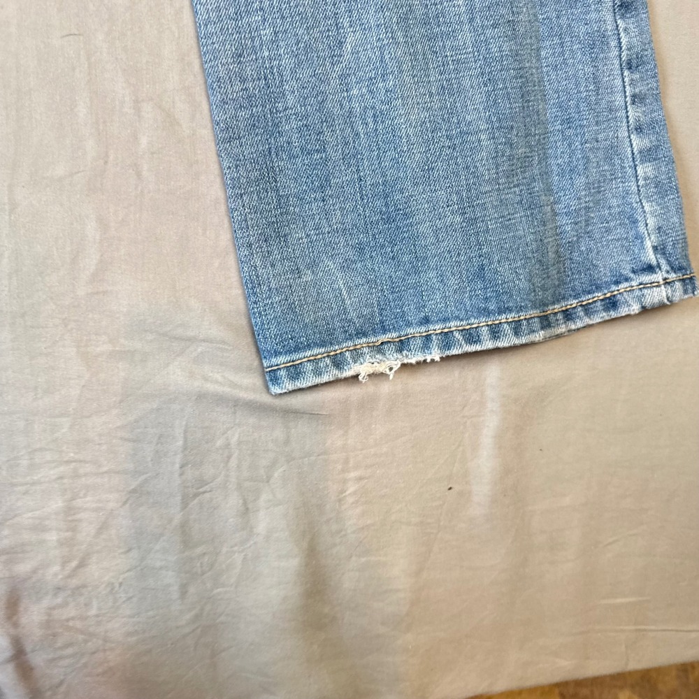 American Eagle Womens Blue Low Rise Flare Leg Denim Jeans Size 4 Regular - Picture 12 of 13